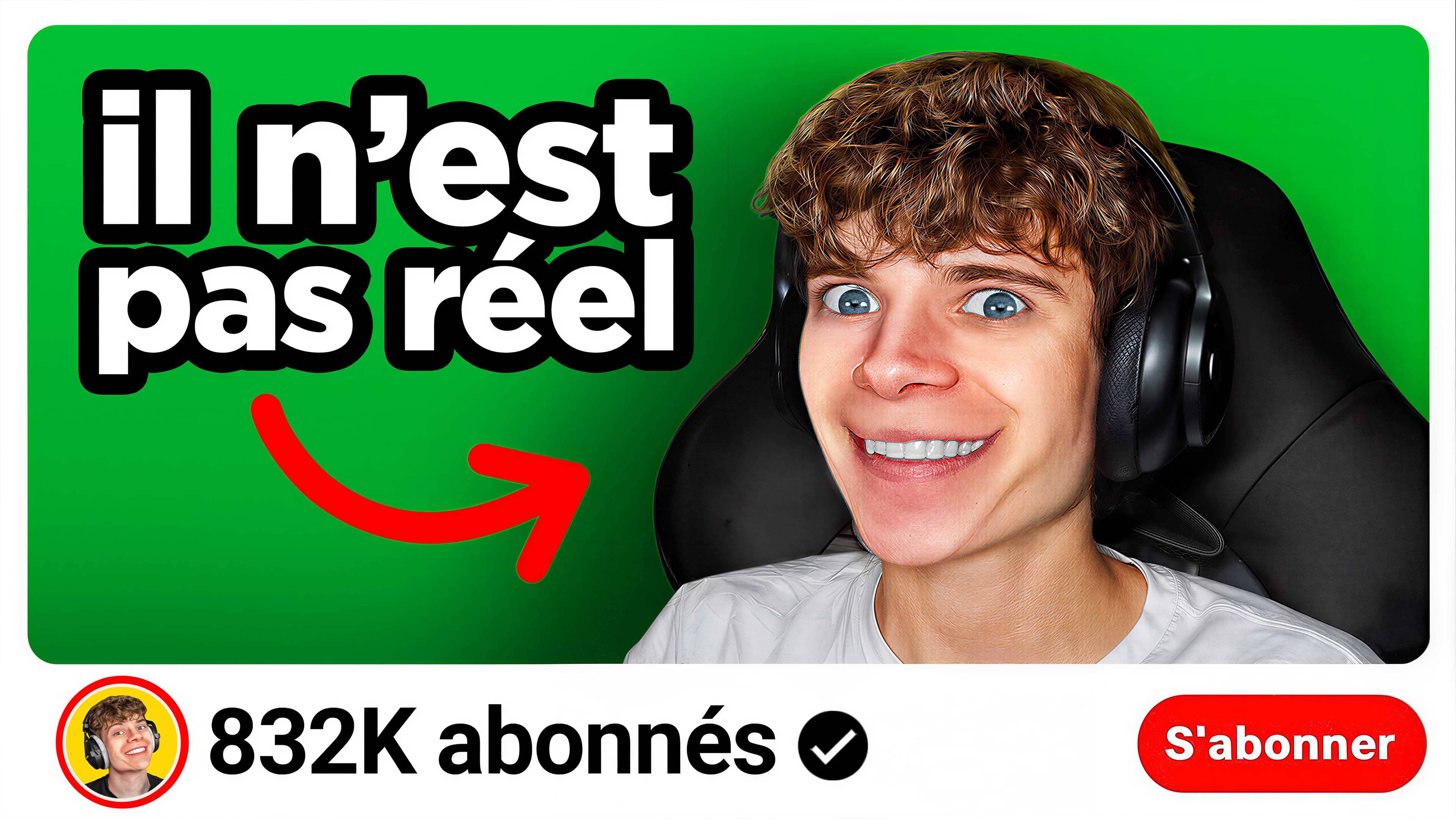 Faux Youtubeur thumbnail